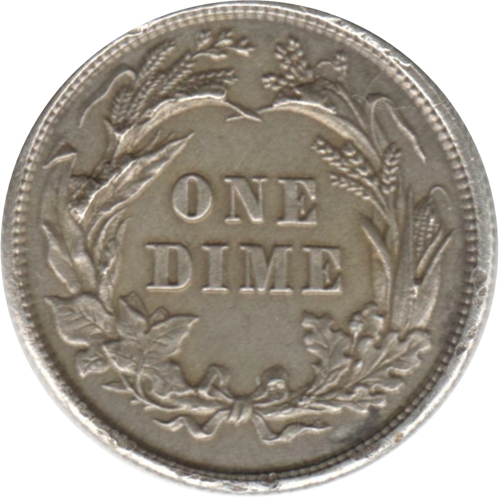 1892-Barber-Liberty-Head-Dime-#2